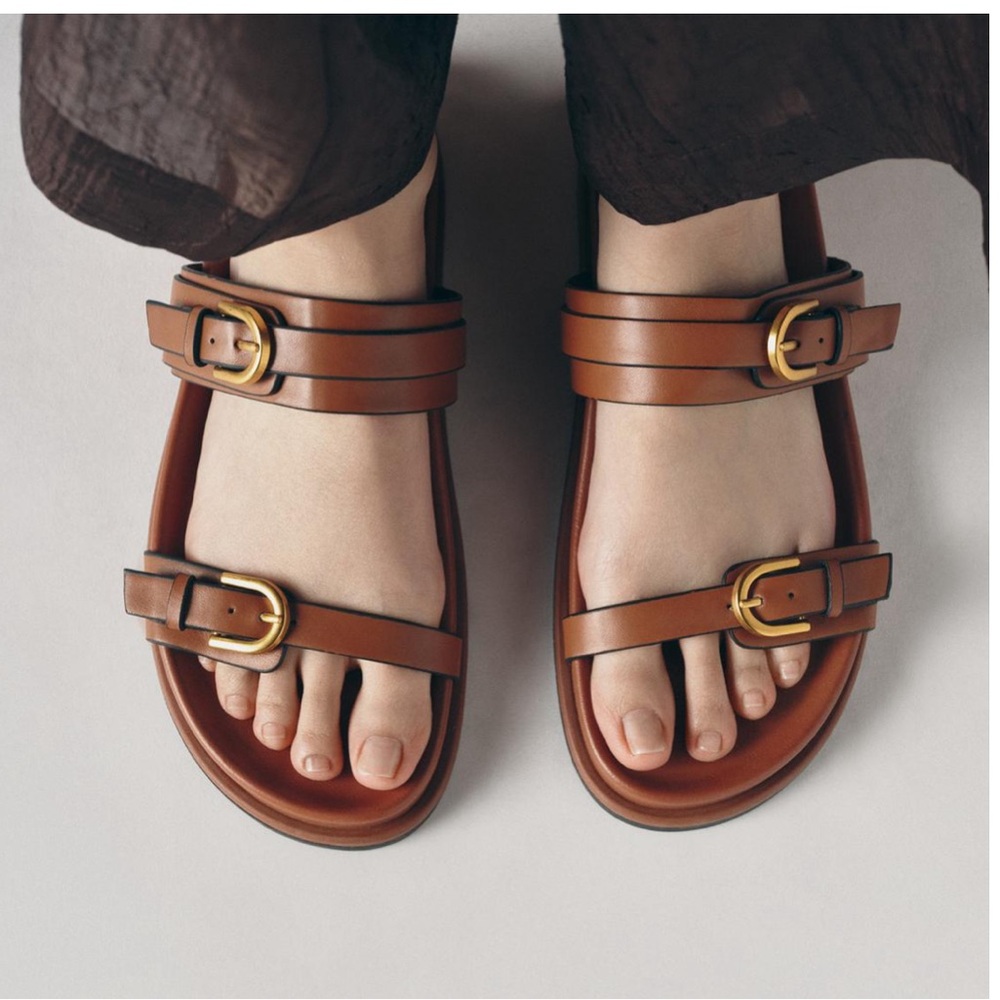 Zara Buckled Sandals